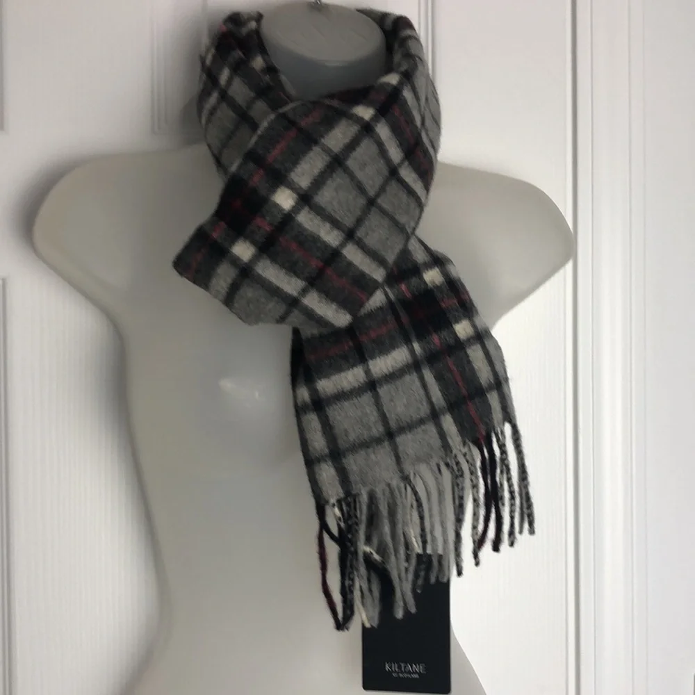 NWT Kiltane of Scotland 100% Lambswool Tartan Plaid Scarf Unisex
